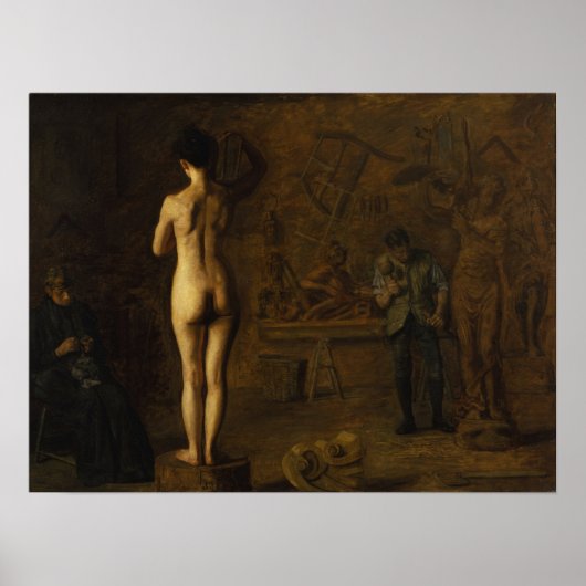 Eakins: William Rush Carving Allegorical Figure Poster (Vorne)