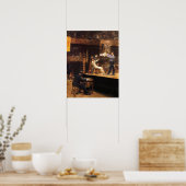 Eakins - Zwischen Runden 1899 Poster (Küche)