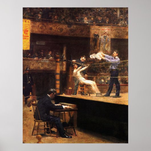 Eakins - Zwischen Runden 1899 Poster (Vorne)