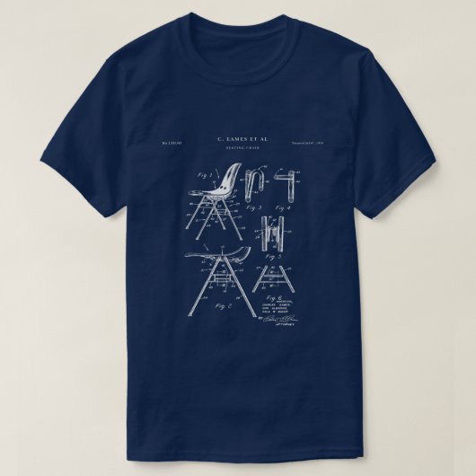Eames Chair Patent Office T-Shirt (Design vorne)