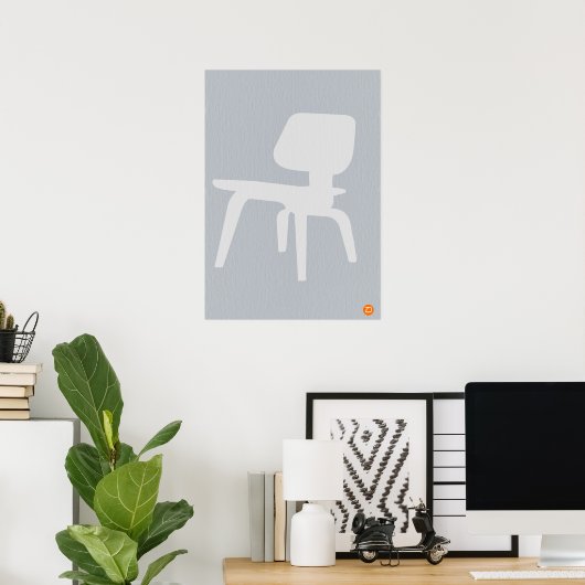 Eames Chair Poster (Heimbüro)