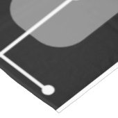 Eames Era Art Crosshairs Schwarz-weiß Tischdecke (Schrägansicht)