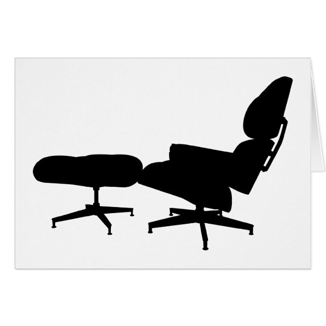 Eames Klubsessel-u. Osmane-Karte (Vorderseite (Horizontal))