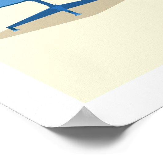 Eames Lounge Chair Print Poster (Ecke)