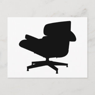 Eames Lounge Stuhl Postcard Postkarte