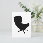 Eames Lounge Stuhl Postcard Postkarte (Stehend Vorderseite)