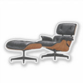 Eames Lounge Stuhl Sticker (Vorderseite)