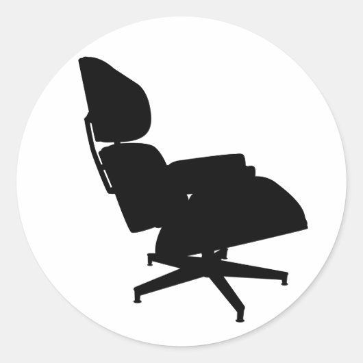 Eames Lounge Stuhl Sticker (Vorderseite)