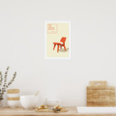 Eames Molded Plywood Chair Print Poster (Küche)