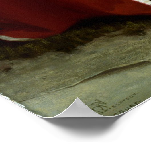 Eanger Irving Couse Elk-Foot vom Taos-Stamm Poster (Ecke)