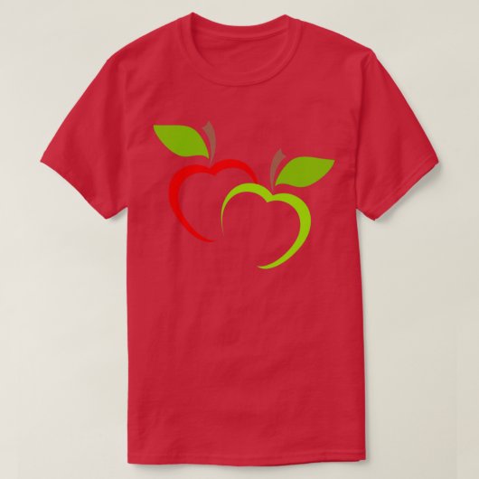Eapple Funny Red Apple Vintag Funny T-Shirt (Design vorne)