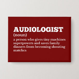 Ear Doctor Funny Definition Button