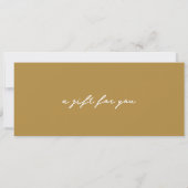 Ear Piercing Gold Geschenkgutschein Einladung (Rückseite)