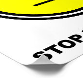 Earbuds hören auf, mit mir zu reden Funny Poster (Ecke)