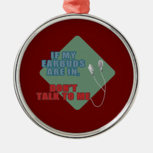 Earbuds Ornament Aus Metall
