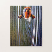 Eared Grebe Duck Wyoming. Puzzle (Vertikal)