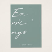 Earl Display Business Card (Vorderseite)