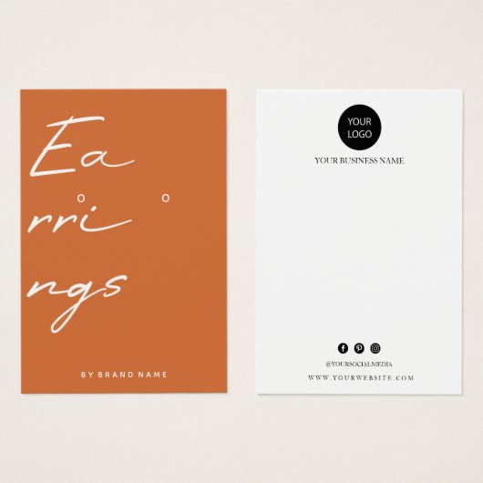 Earl Display Business Card (Vorne & Hinten)