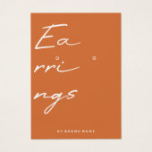 Earl Display Business Card (Vorderseite)