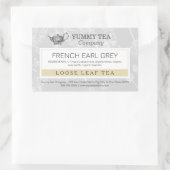 Earl Gray - Lose Leaf Teebekleber Rechteckiger Aufkleber (Tasche)