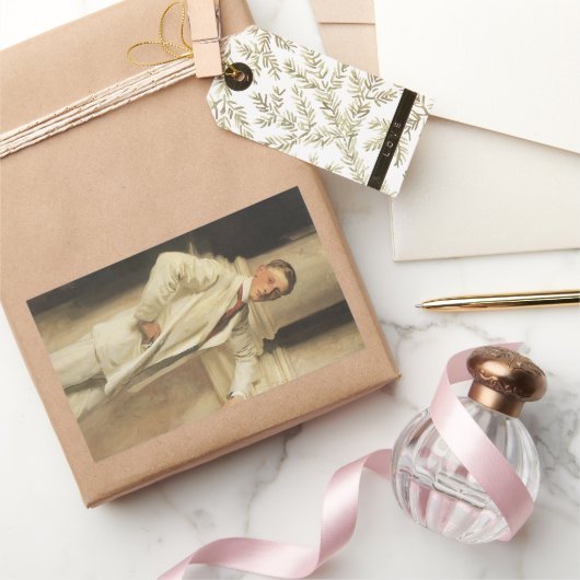 Earl of Dalhousie von John Singer Sargent Rechteckiger Aufkleber (Schenken)