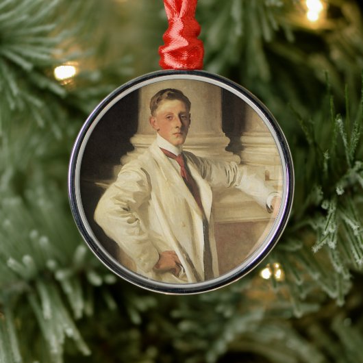 Earl of Dalhousie von John Singer Sargent Silbernes Ornament (Baum)