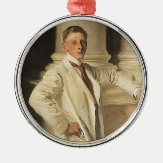 Earl of Dalhousie von John Singer Sargent Silbernes Ornament (Vorne)