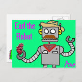 Earl the Robot Postkarte (Vorne/Hinten)