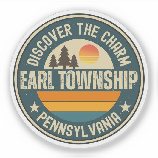 Earl Township, Pennsylvania Aufkleber (Vorderseite)
