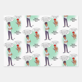 Earlobe Valentine's Day Wrapping Paper Sheets Geschenkpapier Set