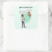 Earlobes Square Stickers (Tasche)