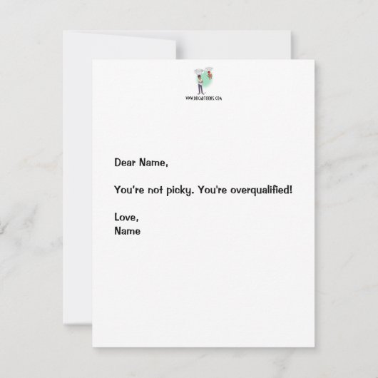 Earlobes Valentine's Day Flatcard (Rückseite)