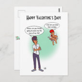 Earlobes Valentine's Day Postcard Postkarte (Vorne/Hinten)