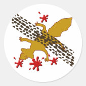 Earl's Eichhörnchen Runder Aufkleber (Vorderseite)