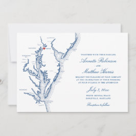Earlville Maryland Map Elegant Wedding Einladung