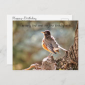 Early Bird Birthday wünscht Postkarte (Vorne/Hinten)