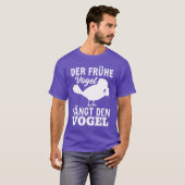 Early Bird fängt den Vogel Funny Bird Lover gif T-Shirt (Vorne ganz)