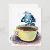 Early Bird Postkarte (Vorne/Hinten)