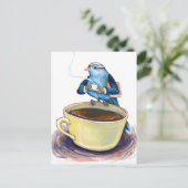 Early Bird Postkarte (Stehend Vorderseite)