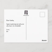 Early Bird Postkarte (Rückseite)