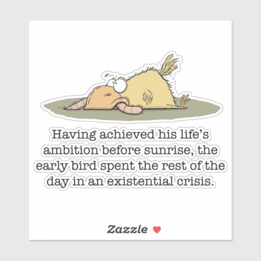 Early Bird Vinyl Sticker (Blatt)