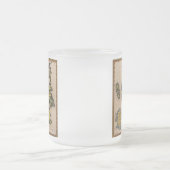 Early Caedellium Karte Mattierte Bier-Tasse Mattglastasse (Mittel)