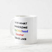 early childhood educator, awesome kaffeetasse (Vorderseite Links)