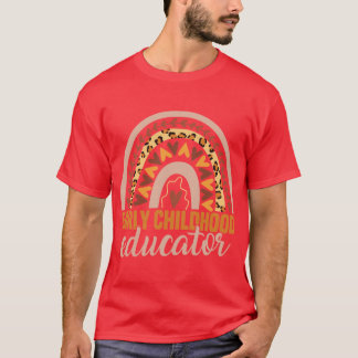 Early Childhood Educator Rainbow girl T-Shirt