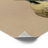 Early Chinese pottery lamp, tomb artefact Poster (Ecke)