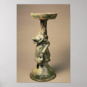 Early Chinese pottery lamp, tomb artefact Poster (Vorne)
