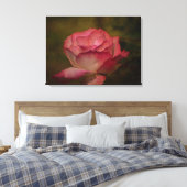 Early Evening Rose Stretch Canvas Print Leinwanddruck (Insitu (Schlafzimmer))