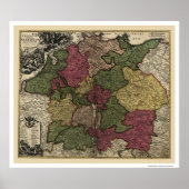 Early Germany Map 1710 Poster (Vorne)