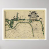 Early Gulf Coast Map 1784 Poster (Vorne)