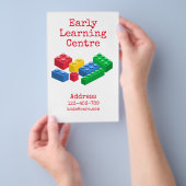 Early Learning Center Daycare Steine Flyer (Handgriff)